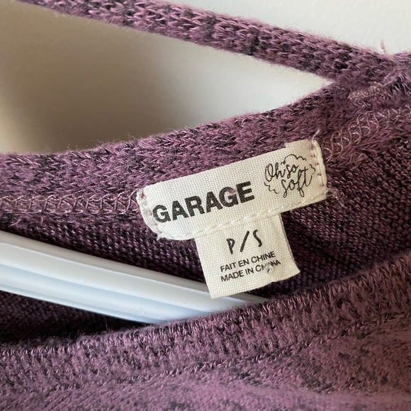 Purple Soft Garage Long Sleeve Crop - Picture 4 of 4